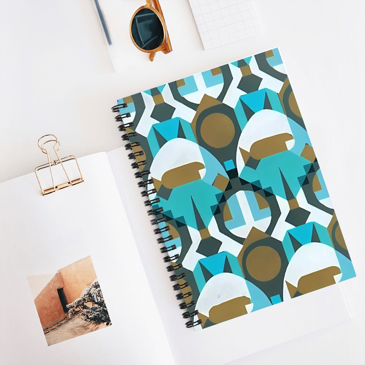 Kaleidoscope Reimagined Abstract Spiral Notebook - POP DECO