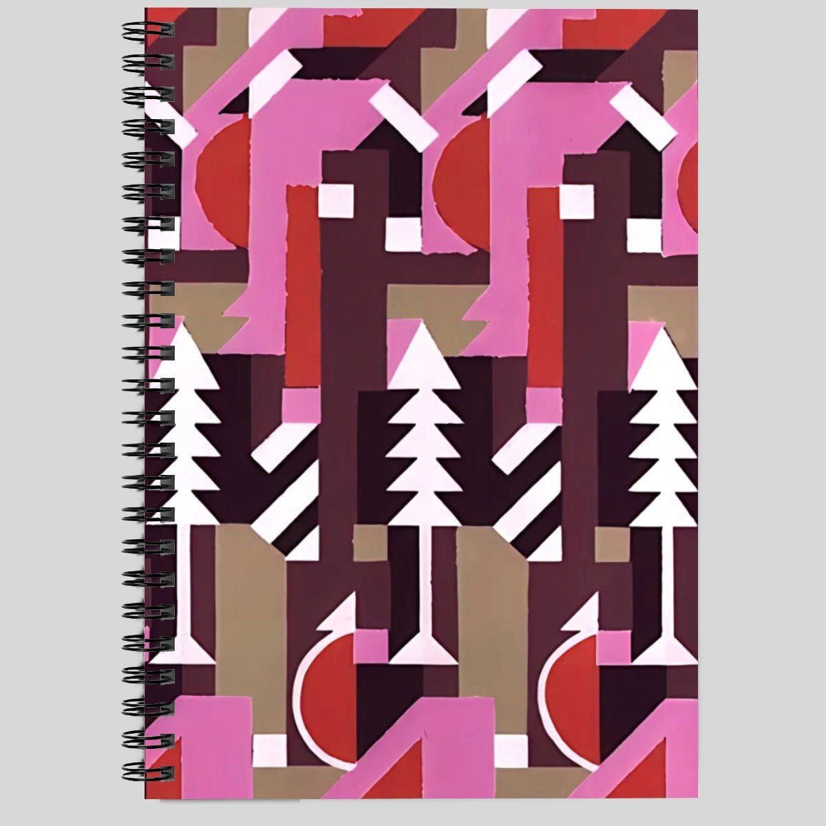 Kaleidoscope Reimagined Abstract Spiral Notebook - POP DECO