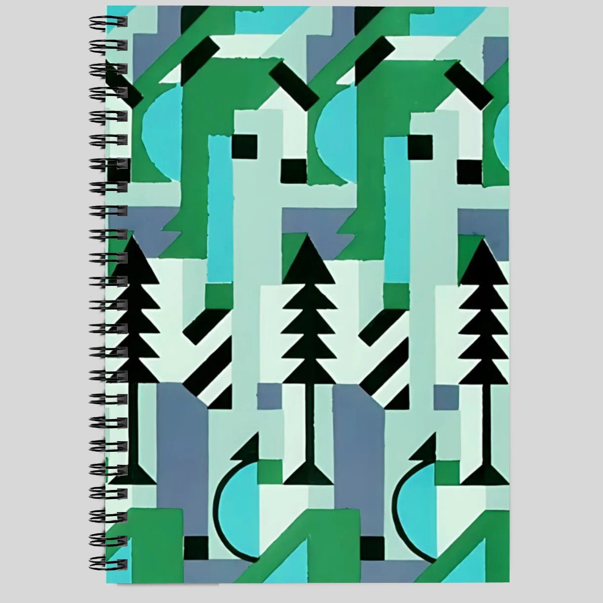 Kaleidoscope Reimagined Abstract Spiral Notebook - POP DECO