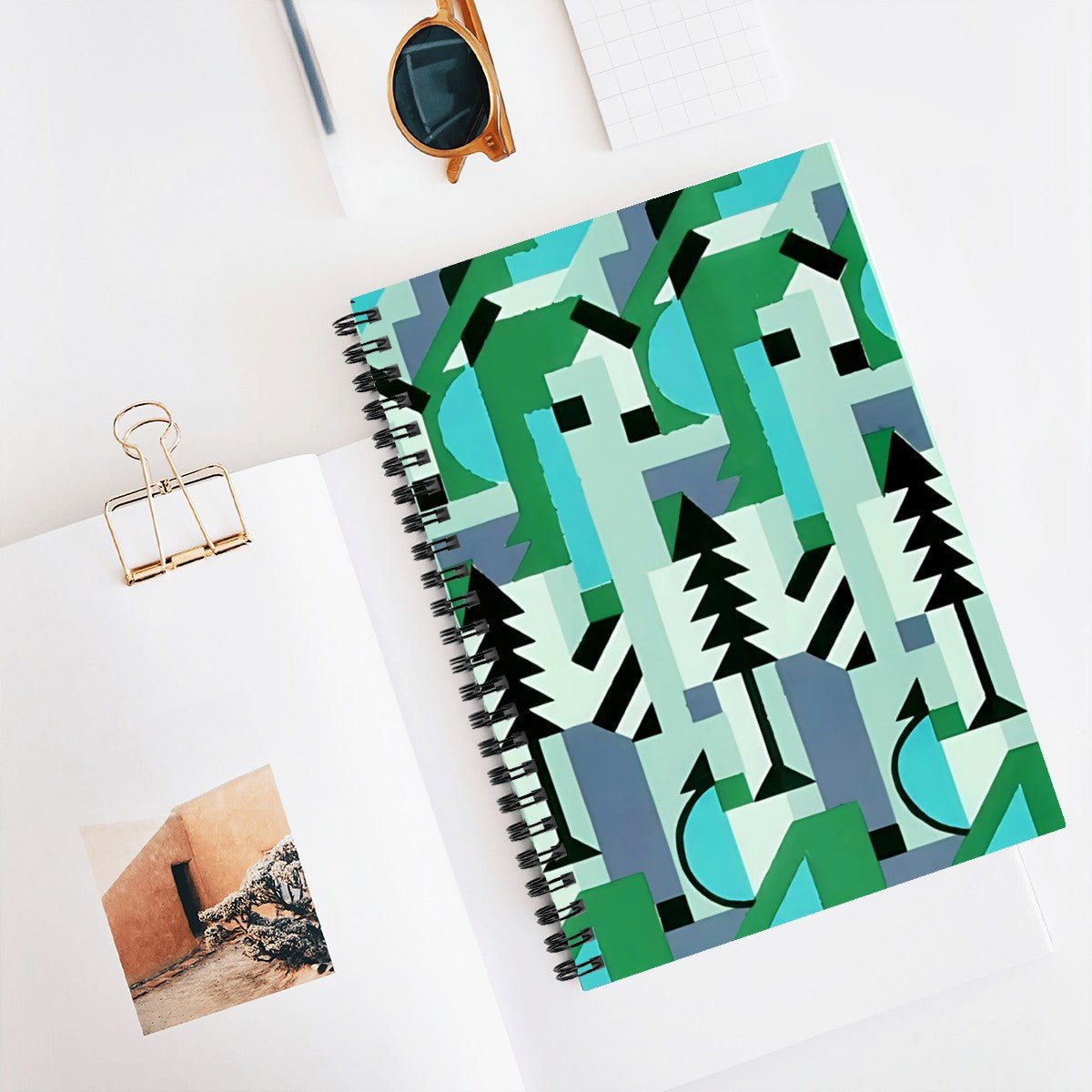 Kaleidoscope Reimagined Abstract Spiral Notebook - POP DECO