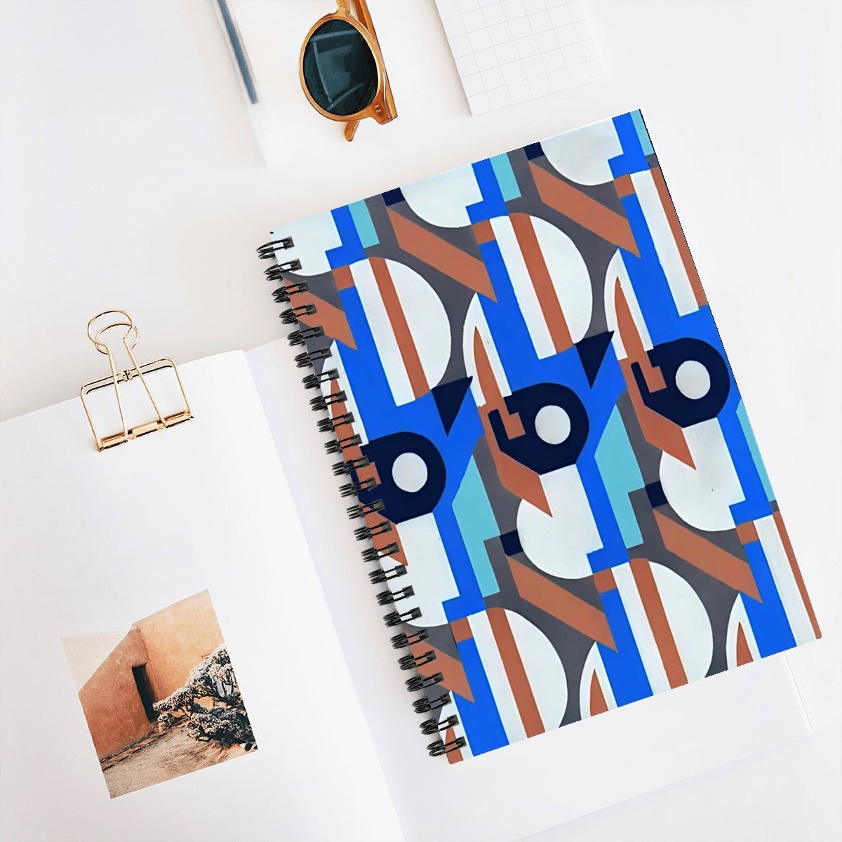 Kaleidoscope Reimagined Abstract Spiral Notebook - POP DECO