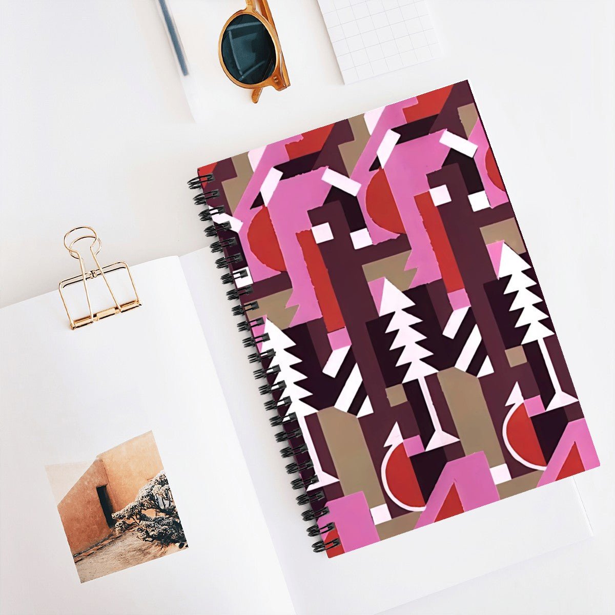 Kaleidoscope Reimagined Abstract Spiral Notebook - POP DECO