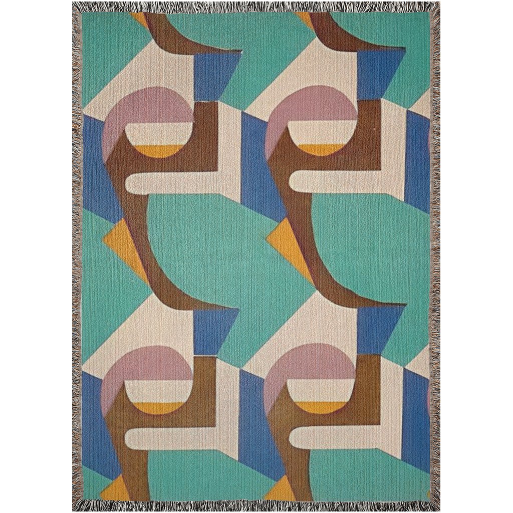 Kaleidoscope Reimagined Art Deco Woven Blankets - POP DECO