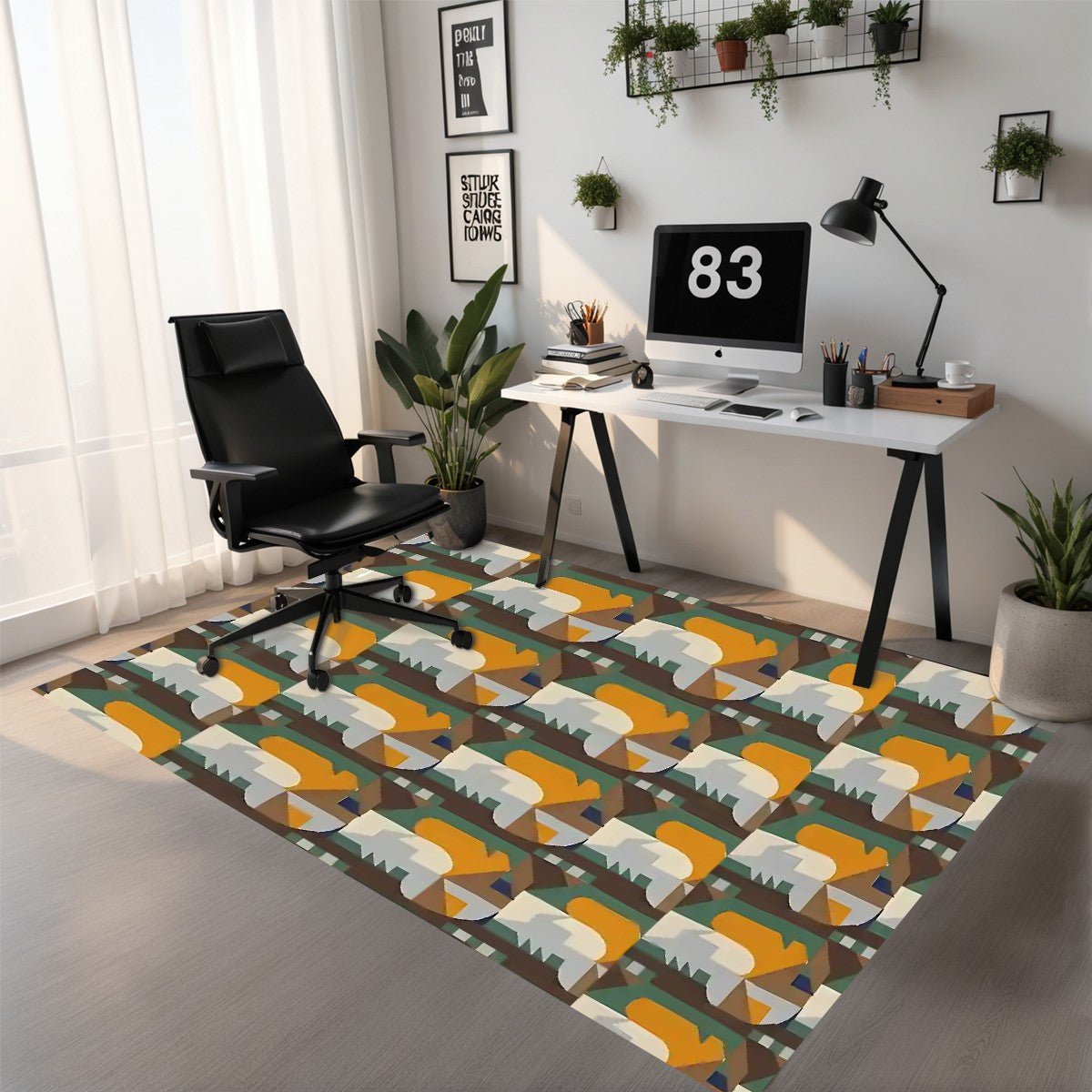 Kaleidoscope Reimagined Colorful Abstract Area Rug (5x3) | Boho Eclectic Rug - POP DECO