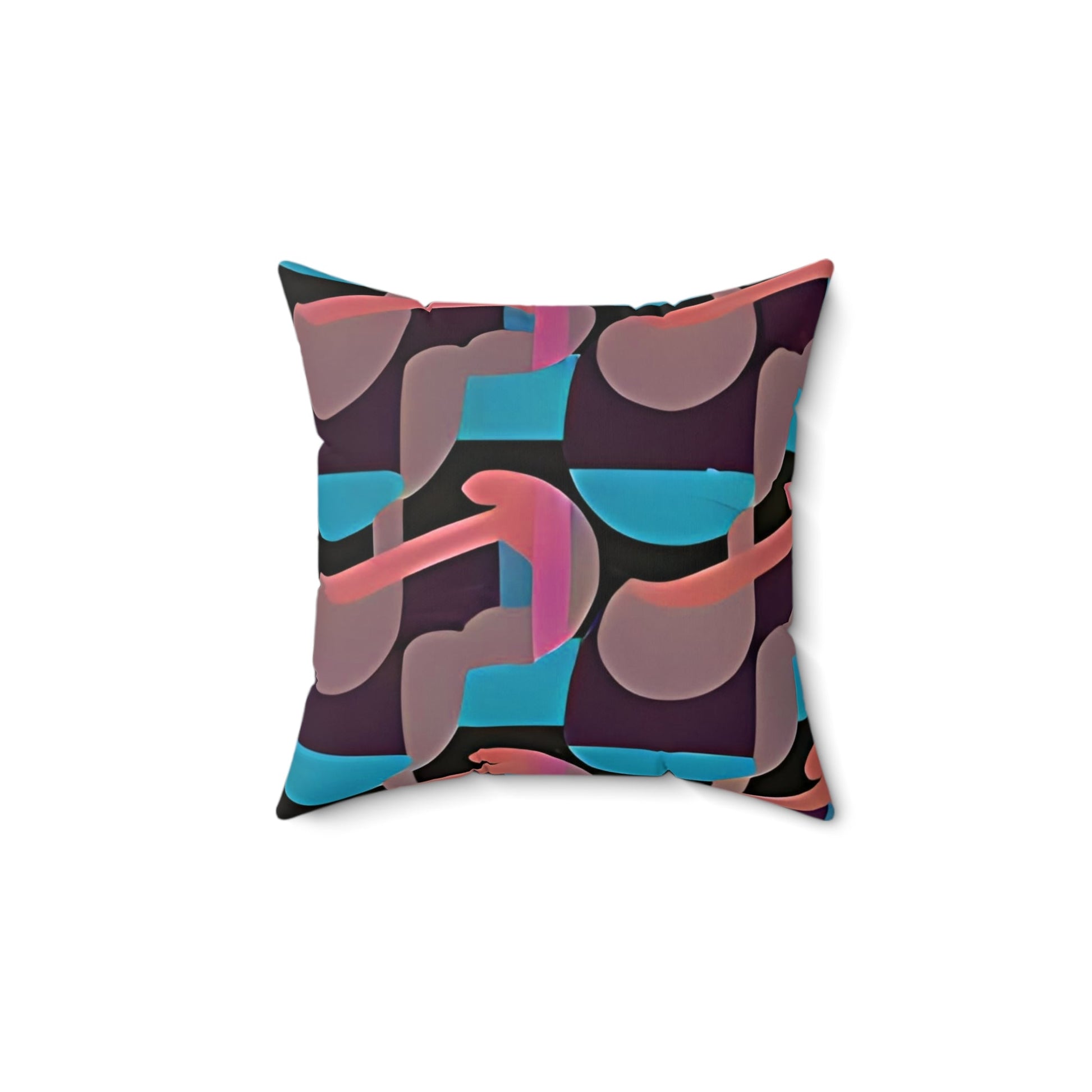 Kaleidoscope Reimagined Colorful Art Deco Abstract Throw Pillow | Eclectic Colorful Neutrals Boho Cushion - POP DECO