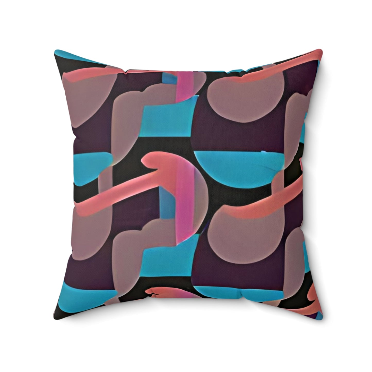 Kaleidoscope Reimagined Colorful Art Deco Abstract Throw Pillow | Eclectic Colorful Neutrals Boho Cushion - POP DECO