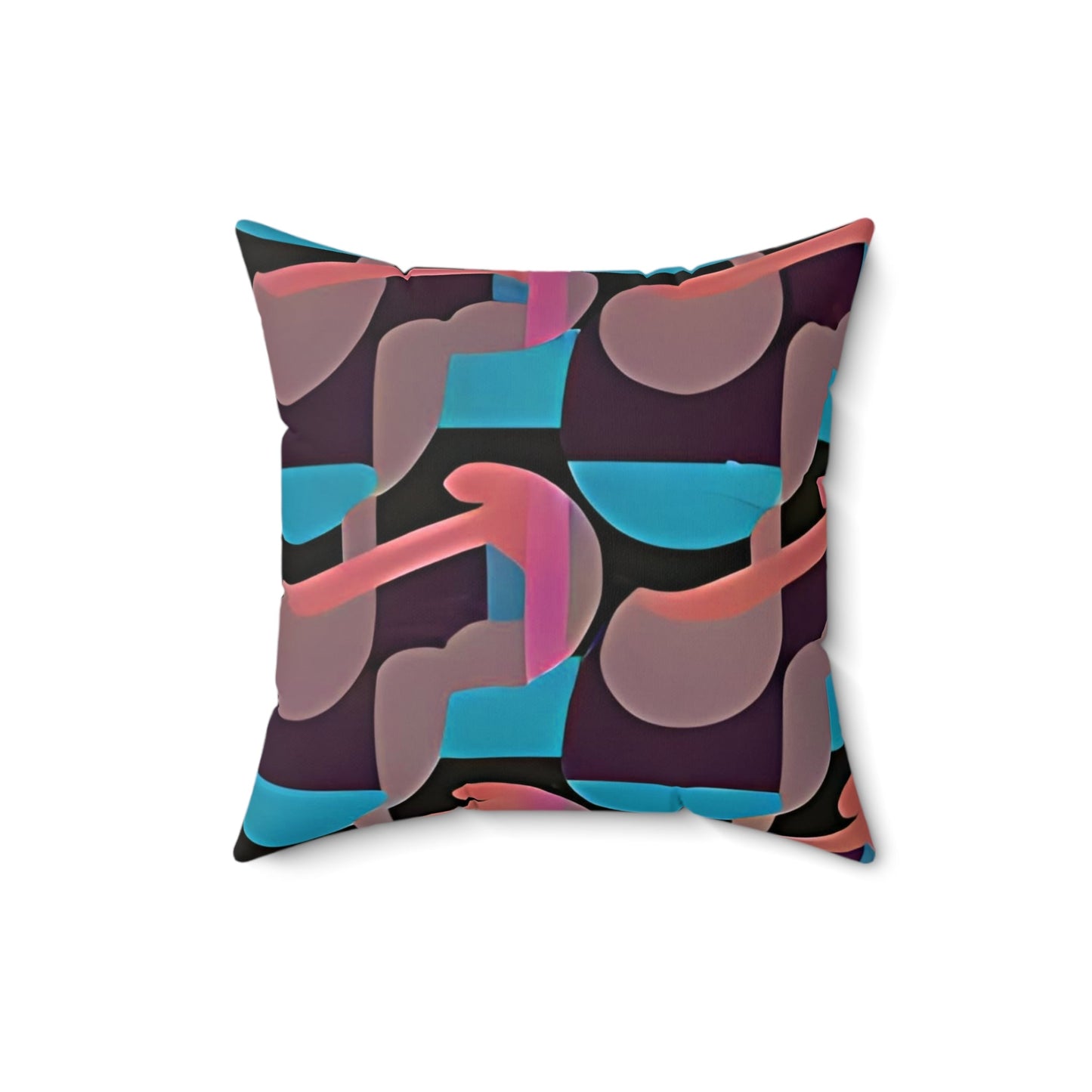 Kaleidoscope Reimagined Colorful Art Deco Abstract Throw Pillow | Eclectic Colorful Neutrals Boho Cushion - POP DECO