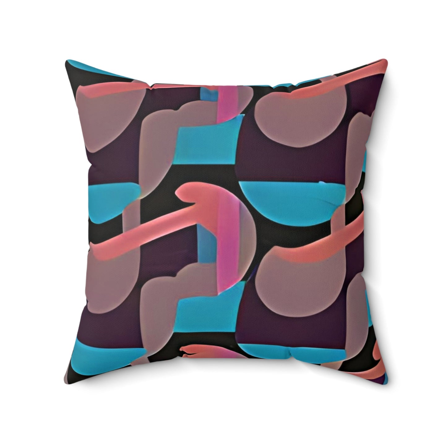 Kaleidoscope Reimagined Colorful Art Deco Abstract Throw Pillow | Eclectic Colorful Neutrals Boho Cushion - POP DECO