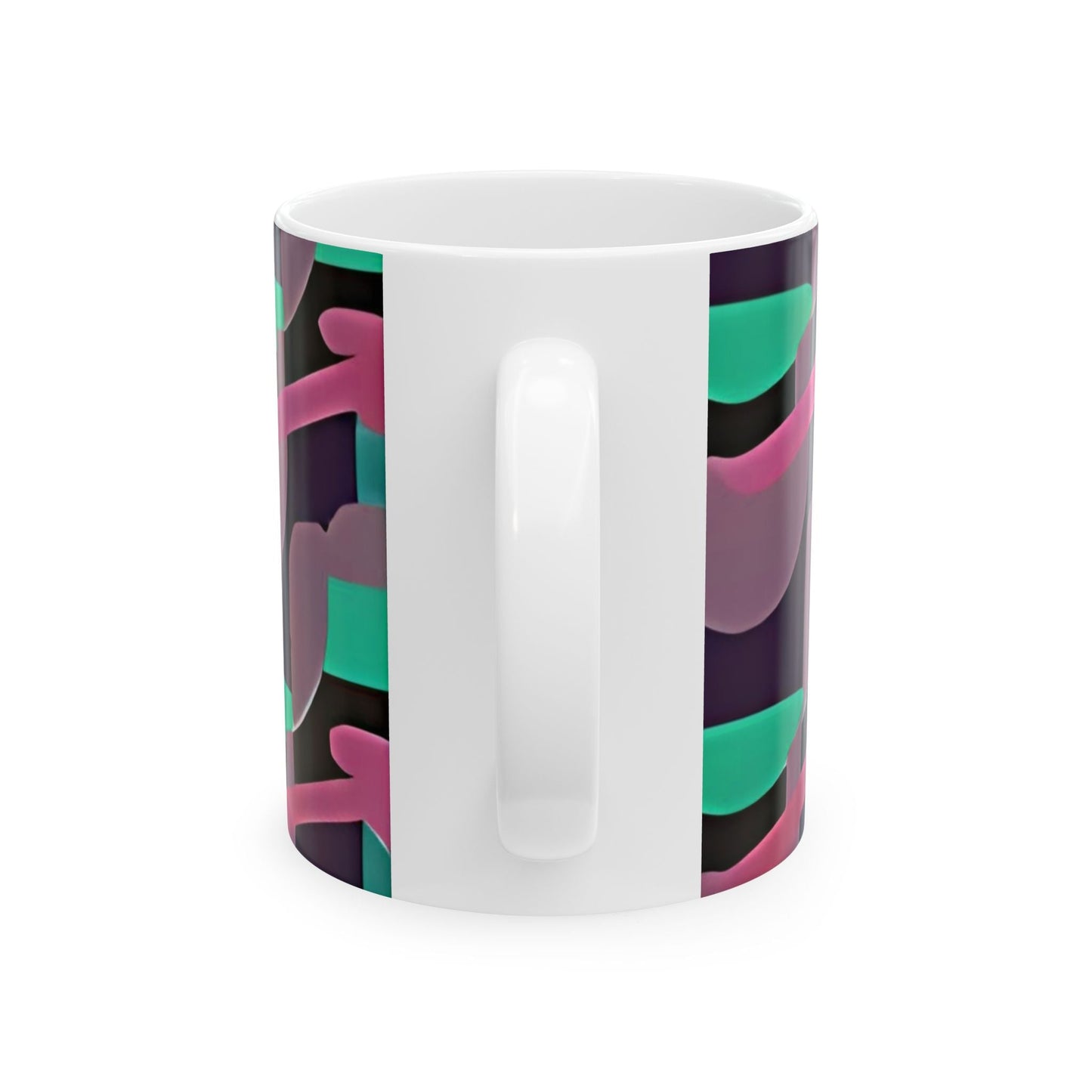 Kaleidoscope Reimagined Maximalist Coffee Mug | Abstract Art Deco Ceramic Mug (11oz, 15oz) - POP DECO