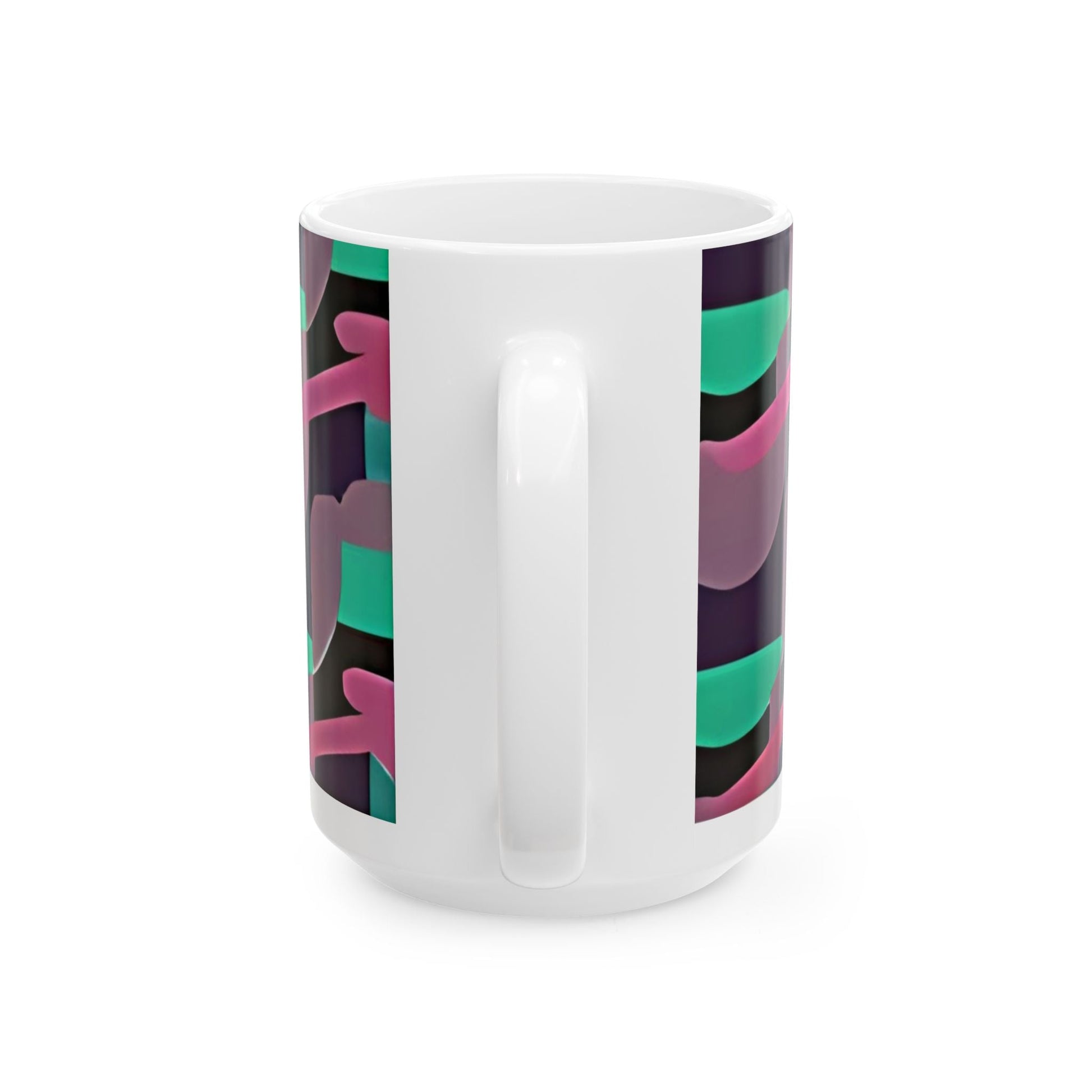 Kaleidoscope Reimagined Maximalist Coffee Mug | Abstract Art Deco Ceramic Mug (11oz, 15oz) - POP DECO