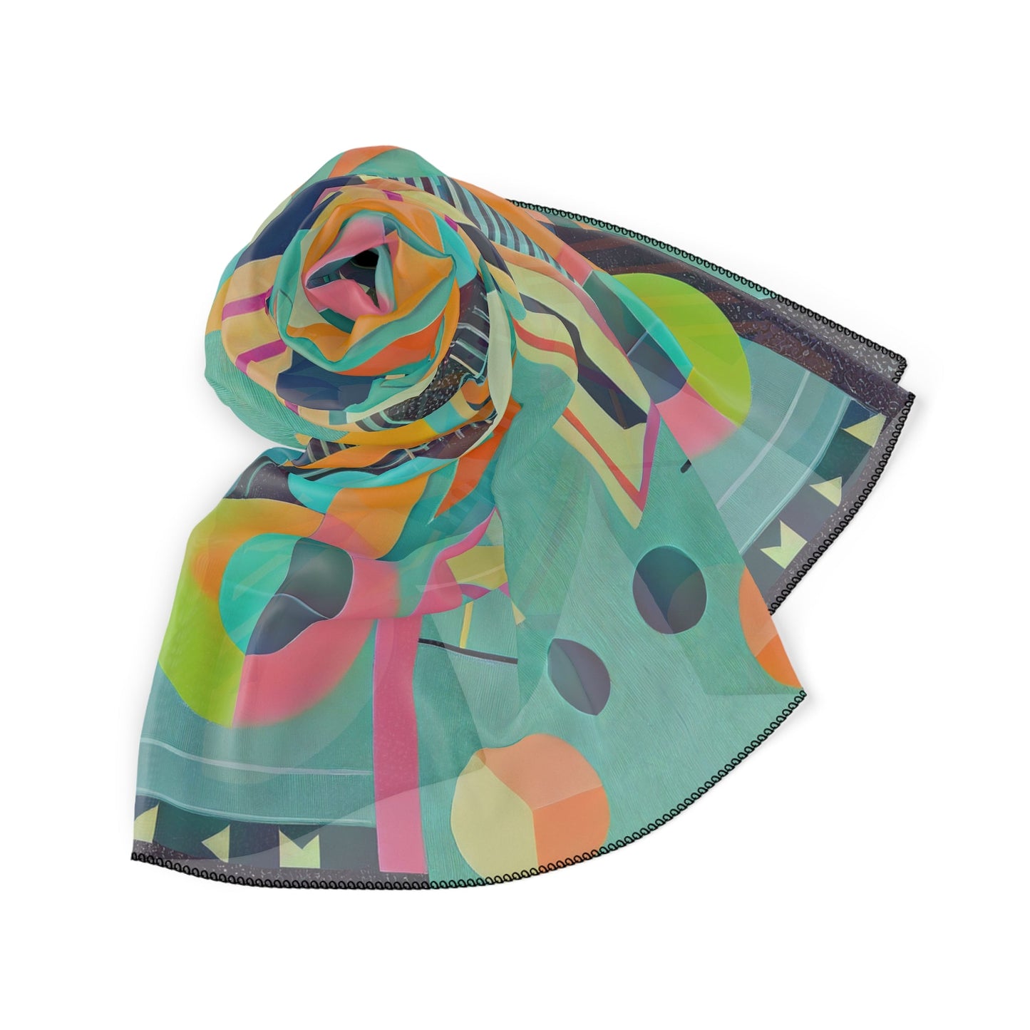 Maximalist Art Deco Headscarf Abstract Geometric Bandana - POP DECO