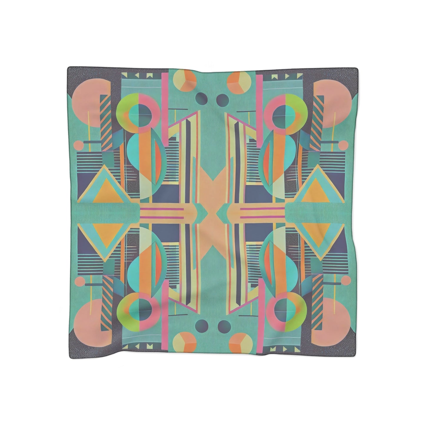 Maximalist Art Deco Headscarf Abstract Geometric Bandana - POP DECO