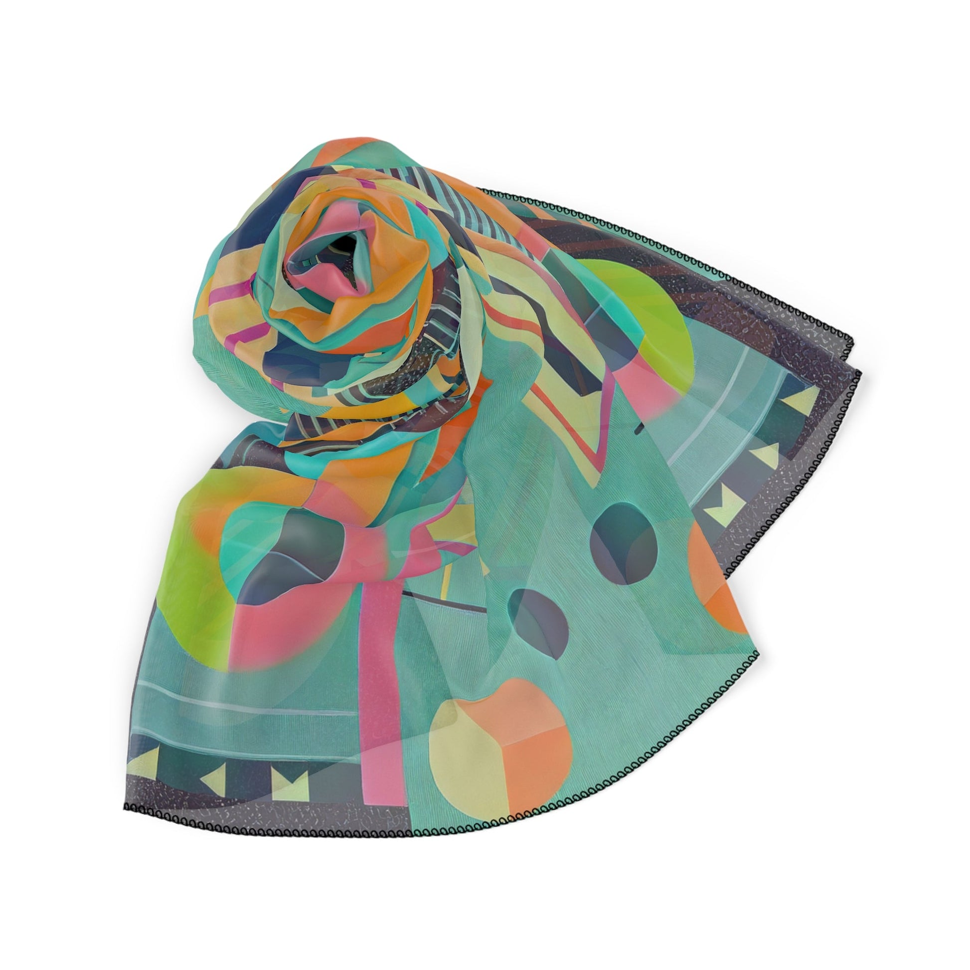 Maximalist Art Deco Headscarf Abstract Geometric Bandana - POP DECO