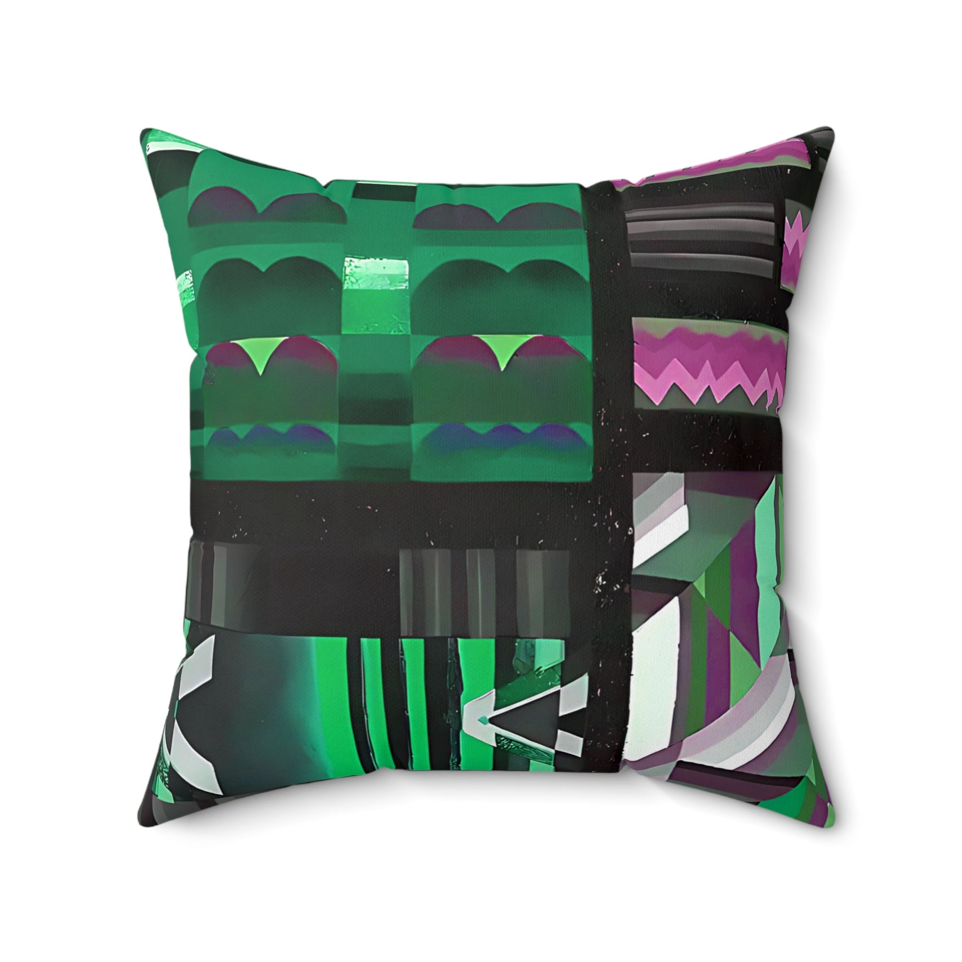 Maximalist Jewel Tone Abstract Throw Pillow - POP DECO