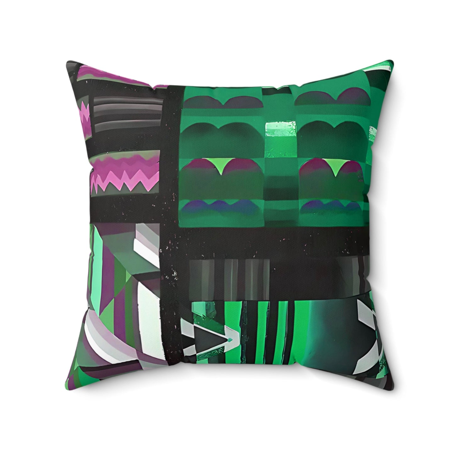 Maximalist Jewel Tone Abstract Throw Pillow - POP DECO