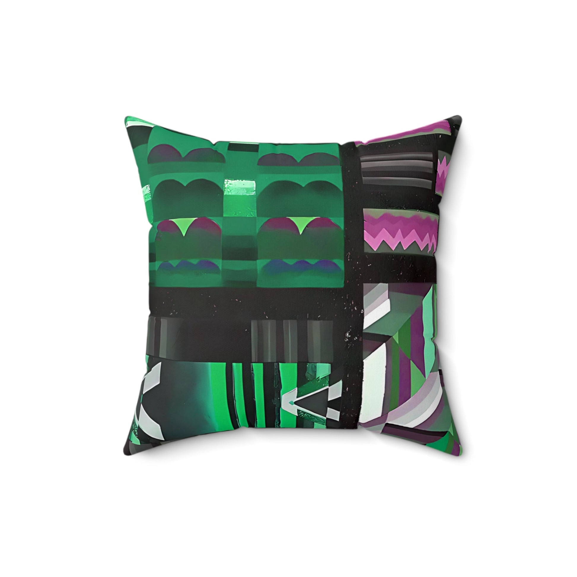 Maximalist Jewel Tone Abstract Throw Pillow - POP DECO