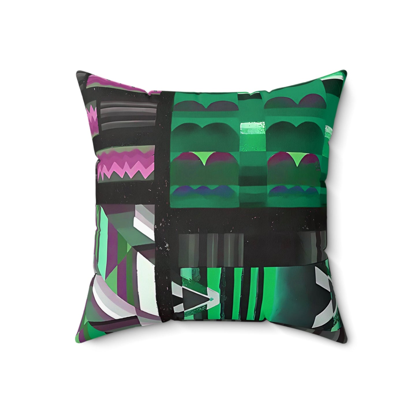 Maximalist Jewel Tone Abstract Throw Pillow - POP DECO