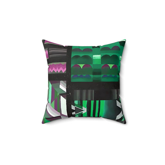 Maximalist Jewel Tone Abstract Throw Pillow - POP DECO