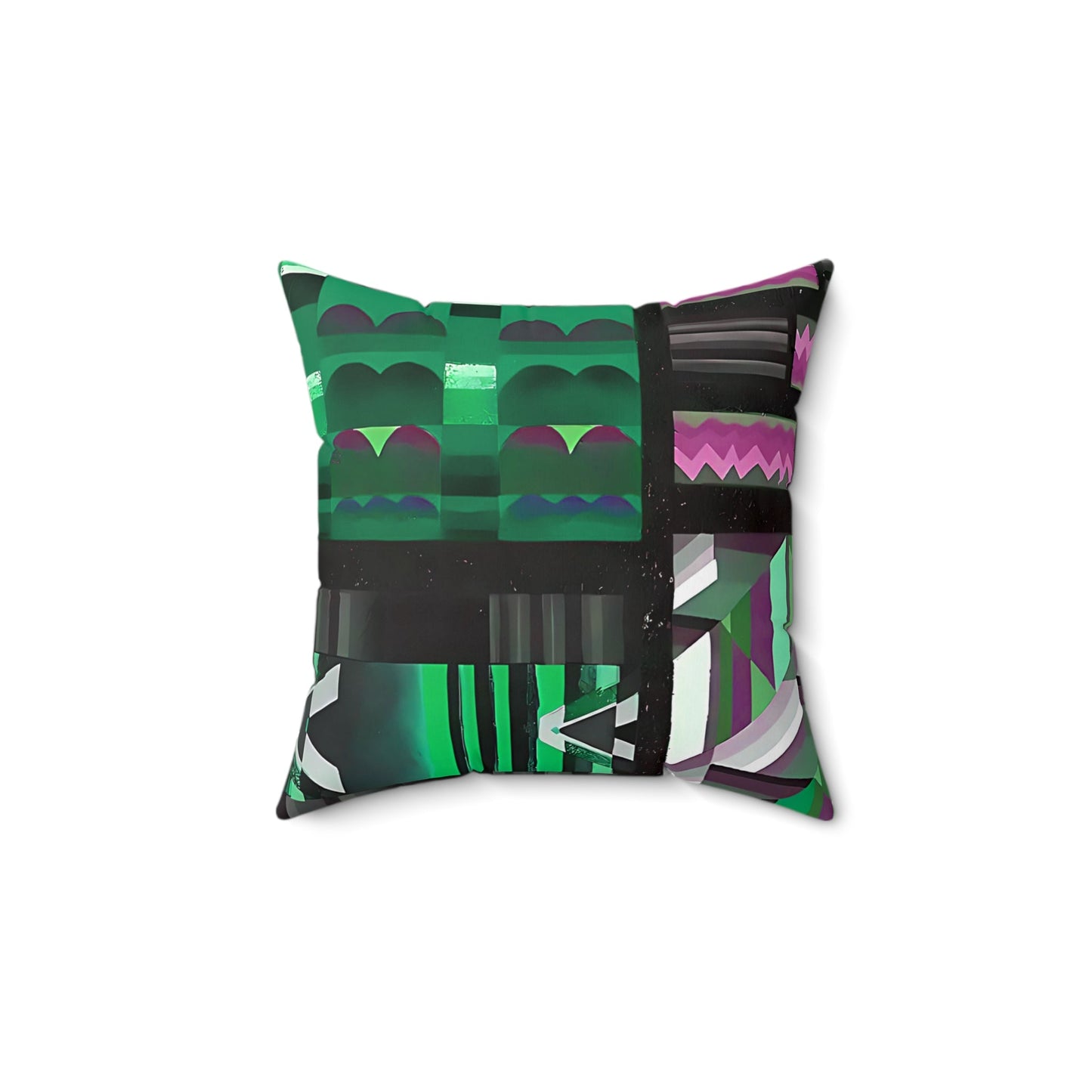 Maximalist Jewel Tone Abstract Throw Pillow - POP DECO