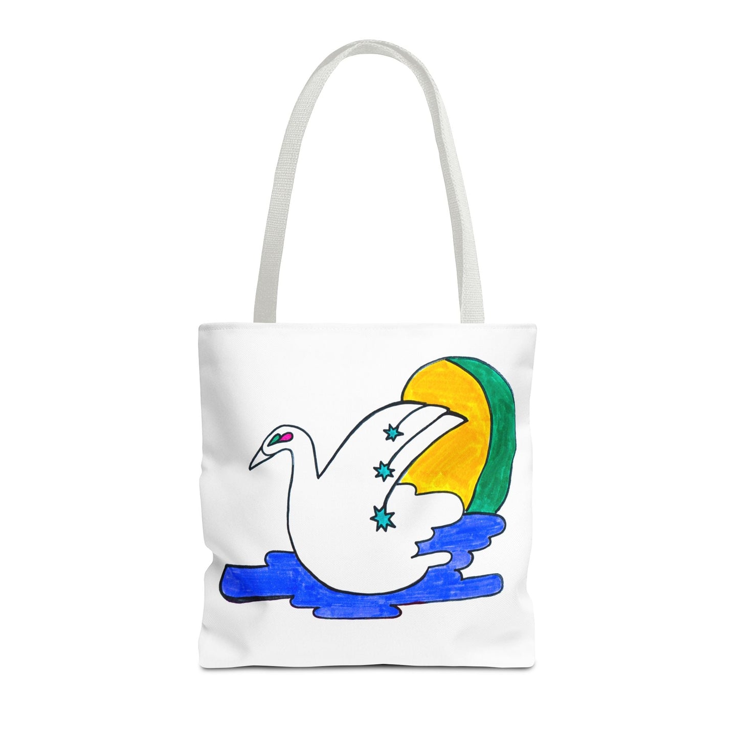 Minimalist Swan Drawing Art Deco Style Tote Bag - POP DECO