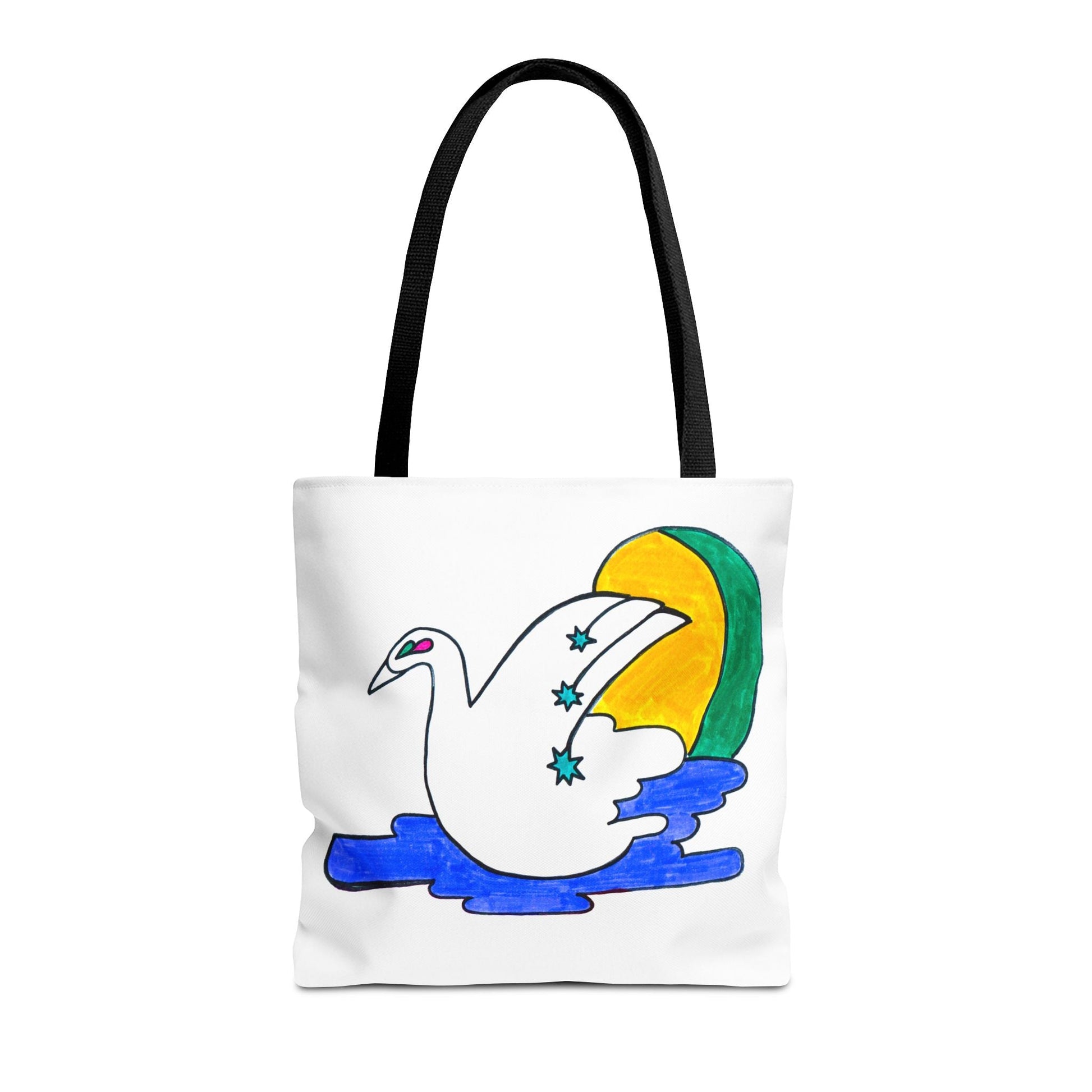 Minimalist Swan Drawing Art Deco Style Tote Bag - POP DECO