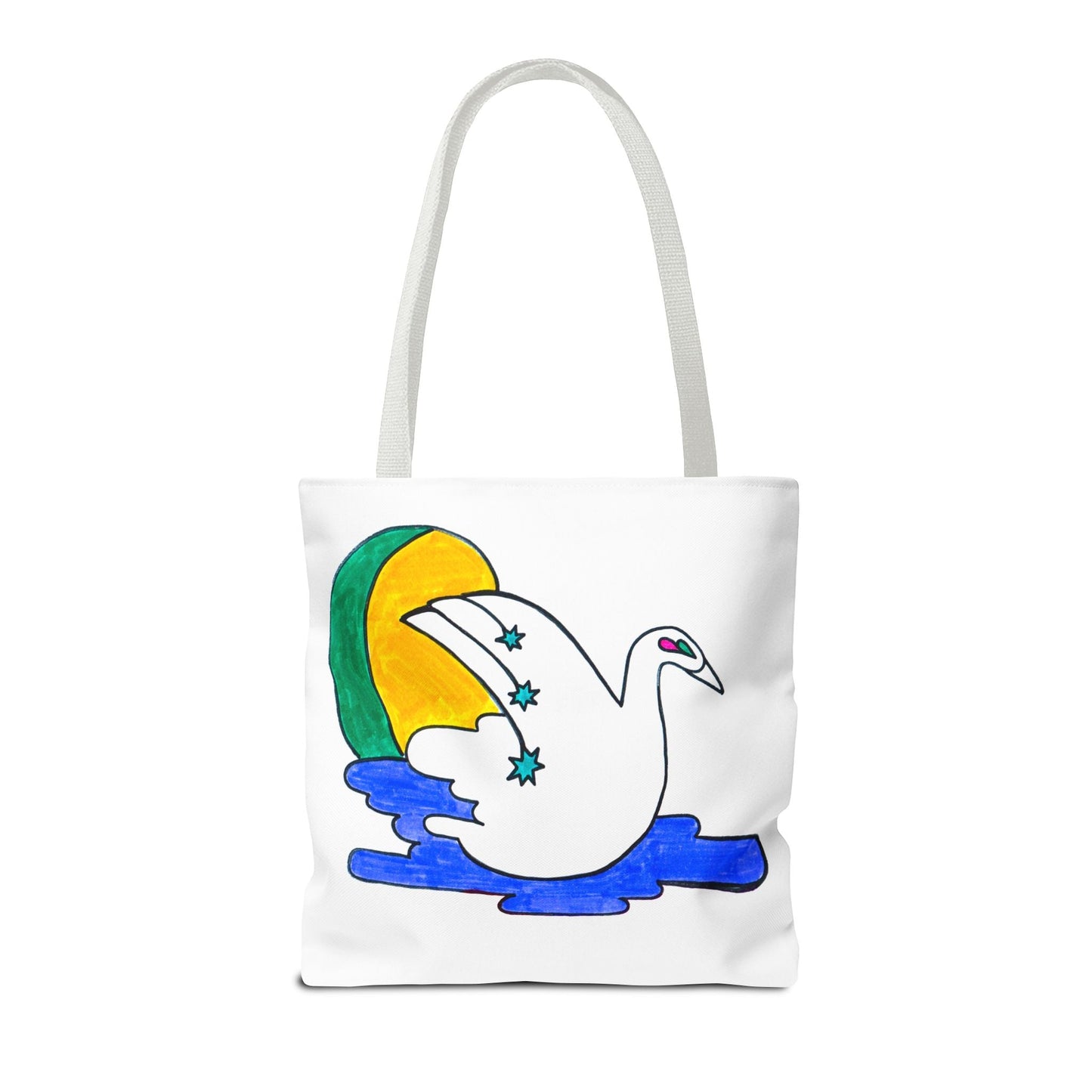 Minimalist Swan Drawing Art Deco Style Tote Bag - POP DECO