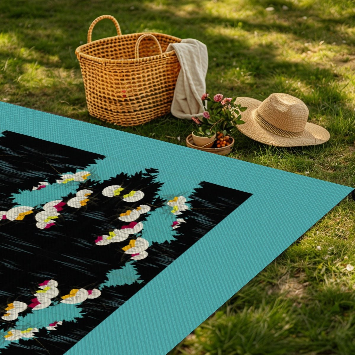 Outdoor Plastic Straw Rug - POP DECO