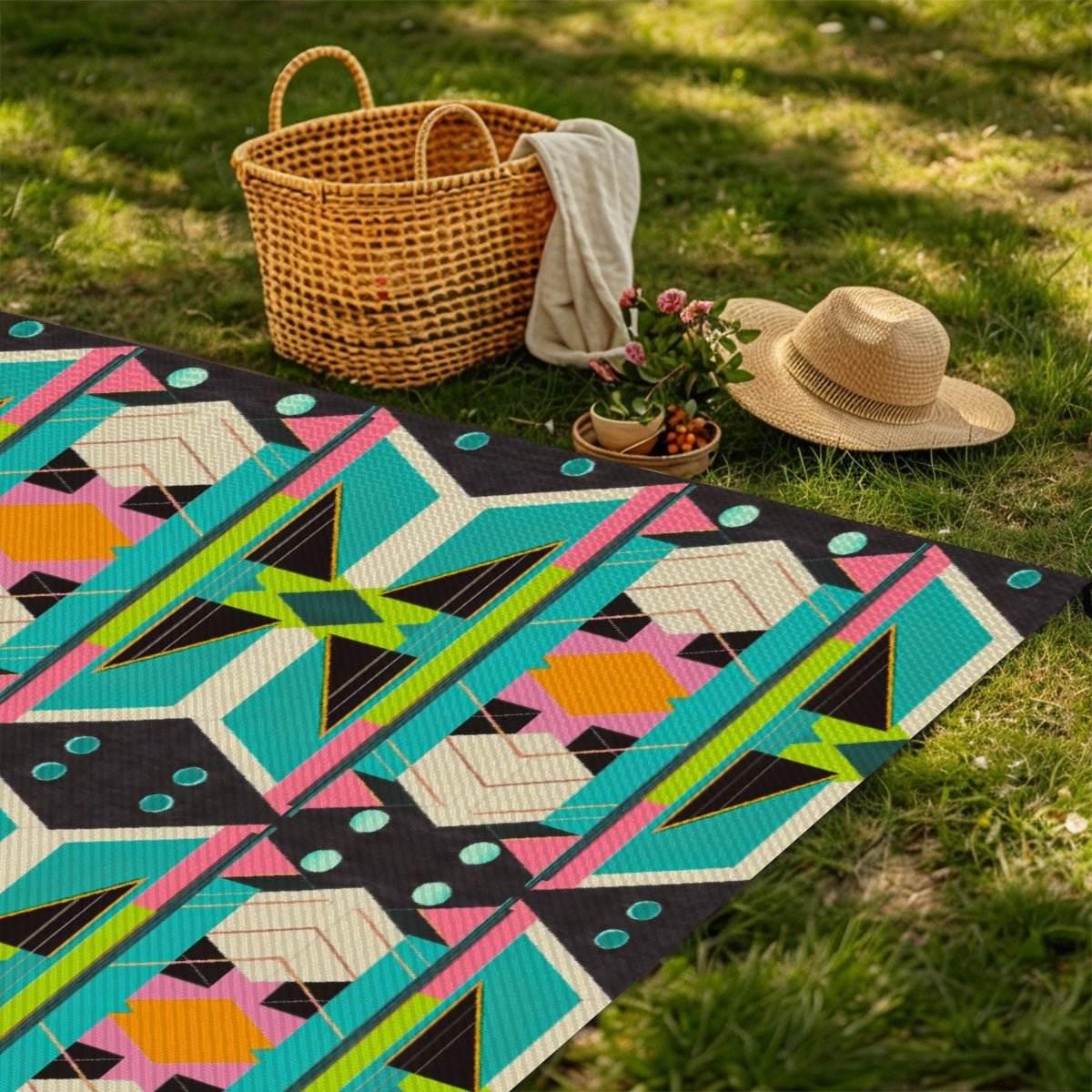 Outdoor Plastic Straw Rug - POP DECO