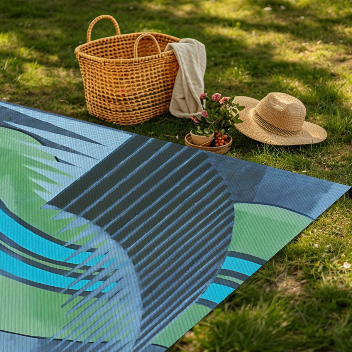 Outdoor Plastic Straw Rug - POP DECO