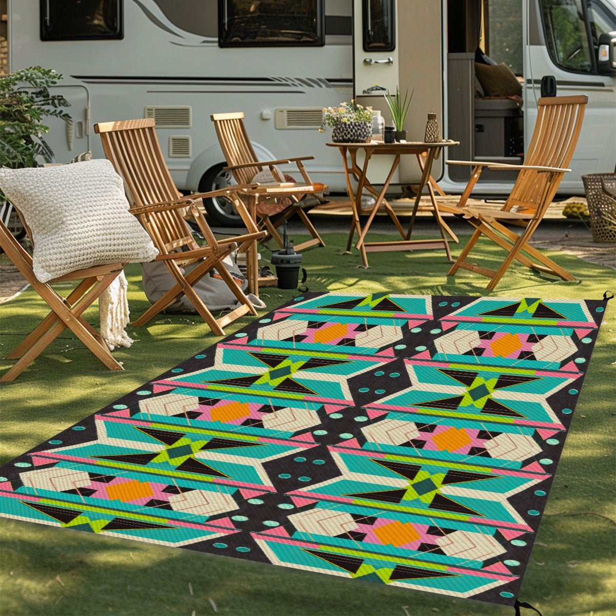 Outdoor Plastic Straw Rug - POP DECO