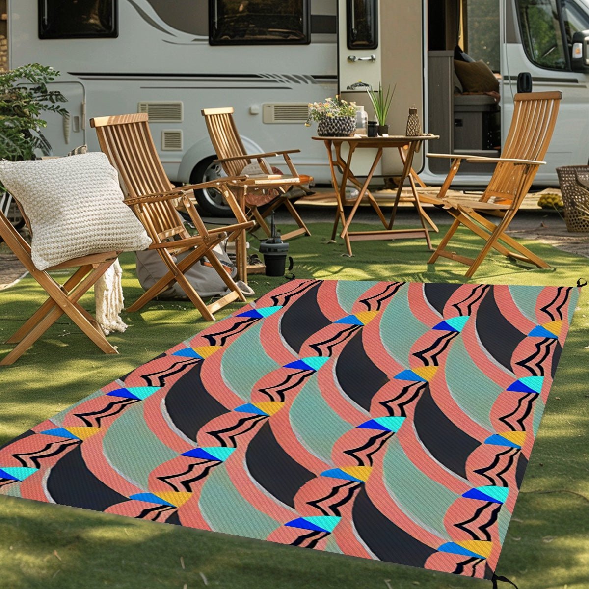 Outdoor Plastic Straw Rug - POP DECO