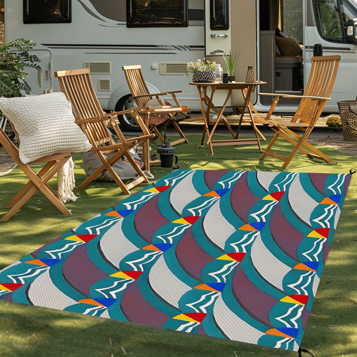 Outdoor Plastic Straw Rug - POP DECO