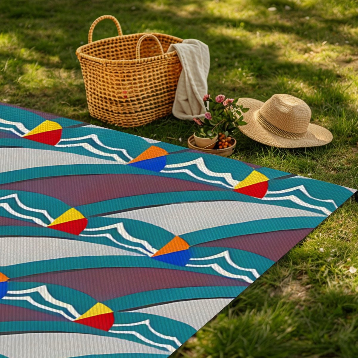 Outdoor Plastic Straw Rug - POP DECO