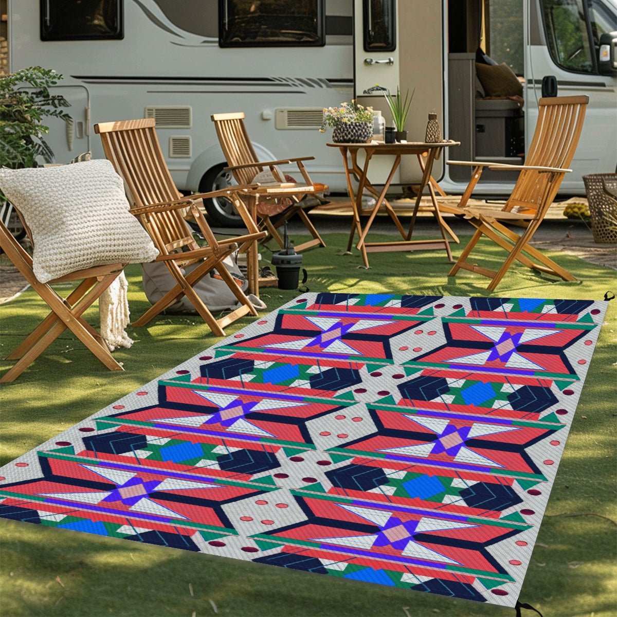 Outdoor Plastic Straw Rug - POP DECO