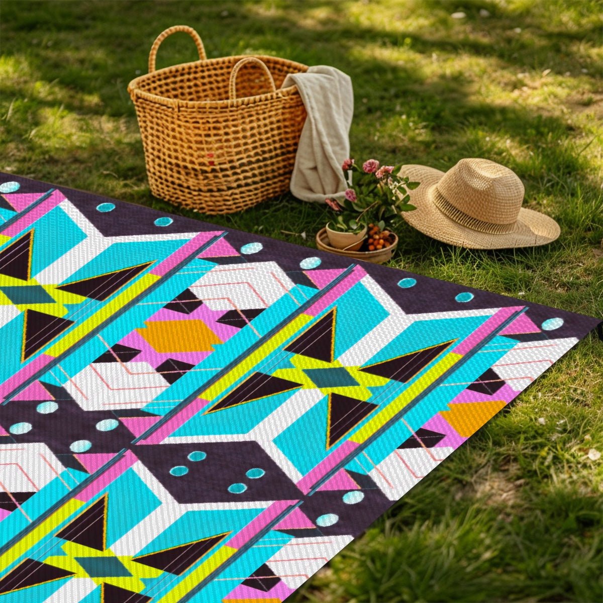 Outdoor Plastic Straw Rug - POP DECO