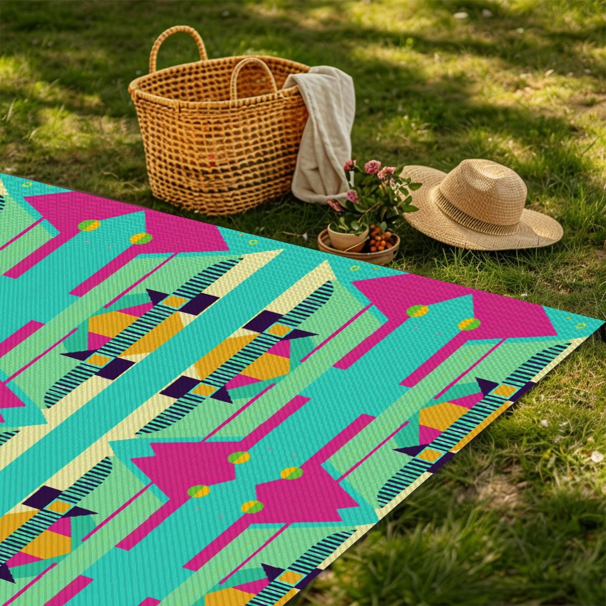 Outdoor Plastic Straw Rug - POP DECO