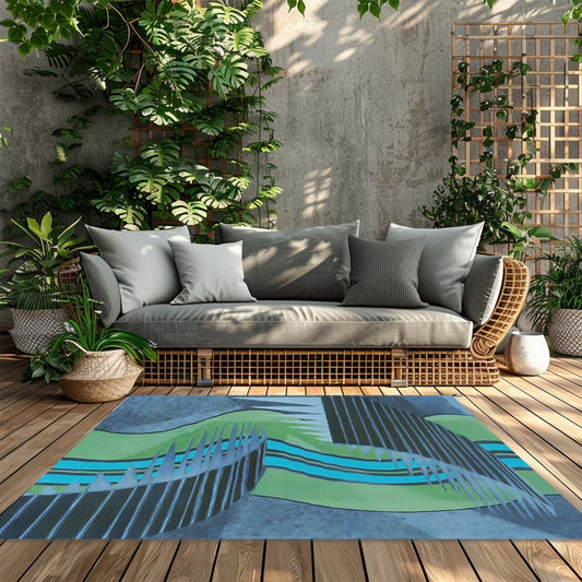 Outdoor Plastic Straw Rug - POP DECO