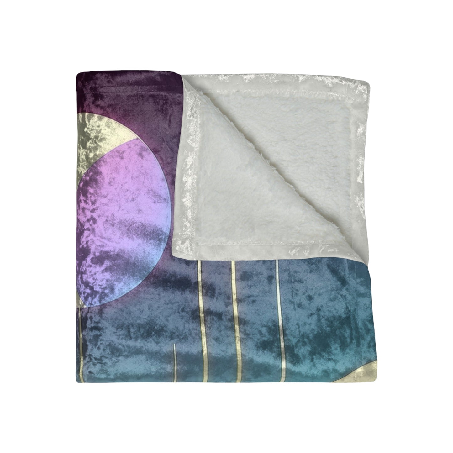 Pastel Cosmos Ethereal Crushed Velvet Blanket | Pretty Pastel Aesthetic Dreamy Vibe Throw - POP DECO