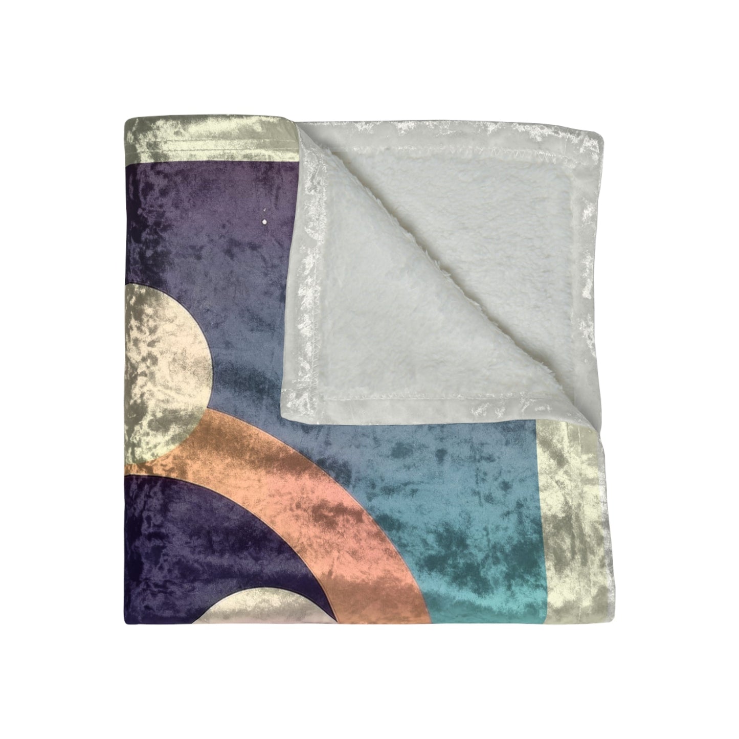 Pastel Cosmos Ethereal Moon Crushed Velvet Blanket | Pretty Pastel Aesthetic Eclectic Throw - POP DECO