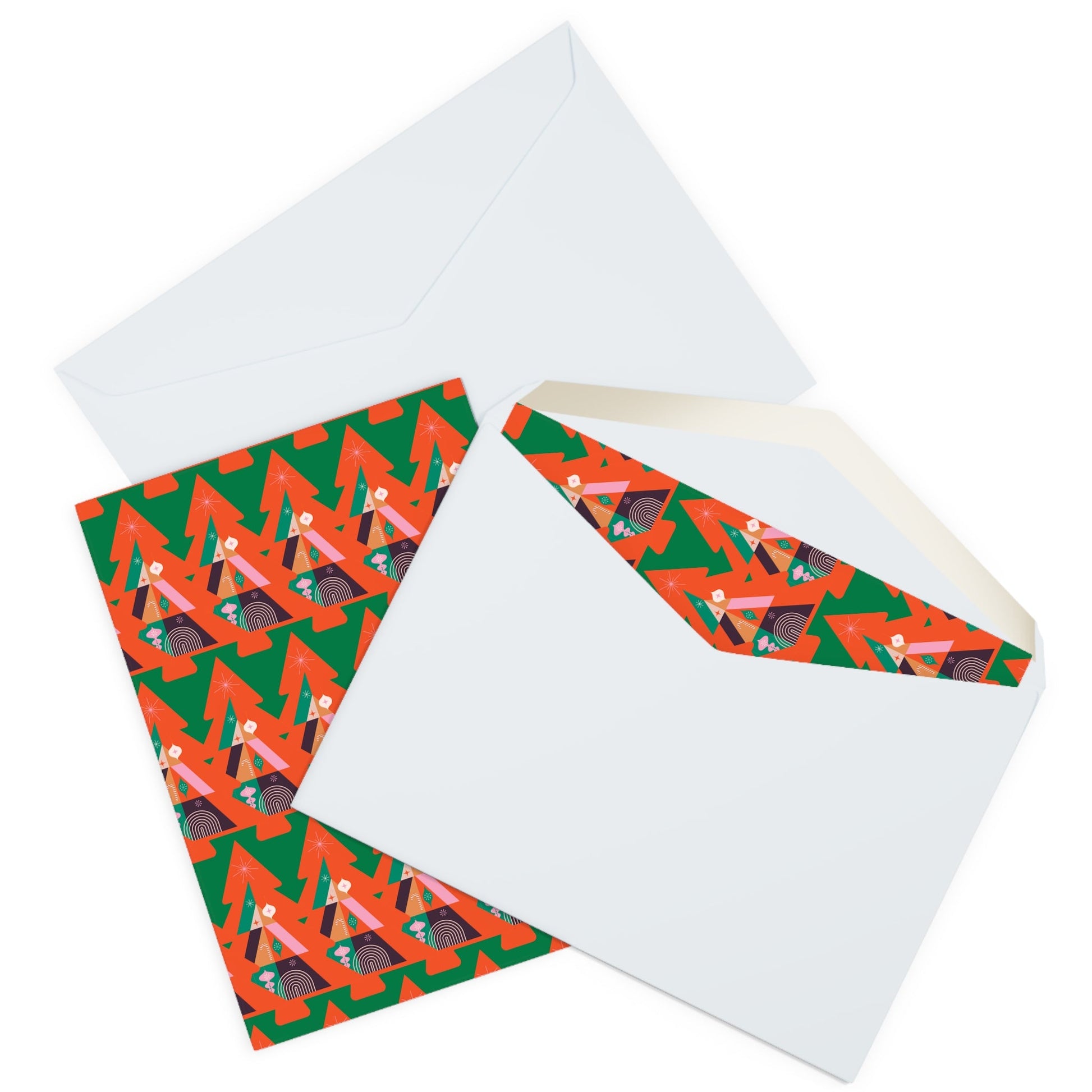 Pop Deco Colorful Christmas Tree Greeting Cards (5 Pack) - POP DECO