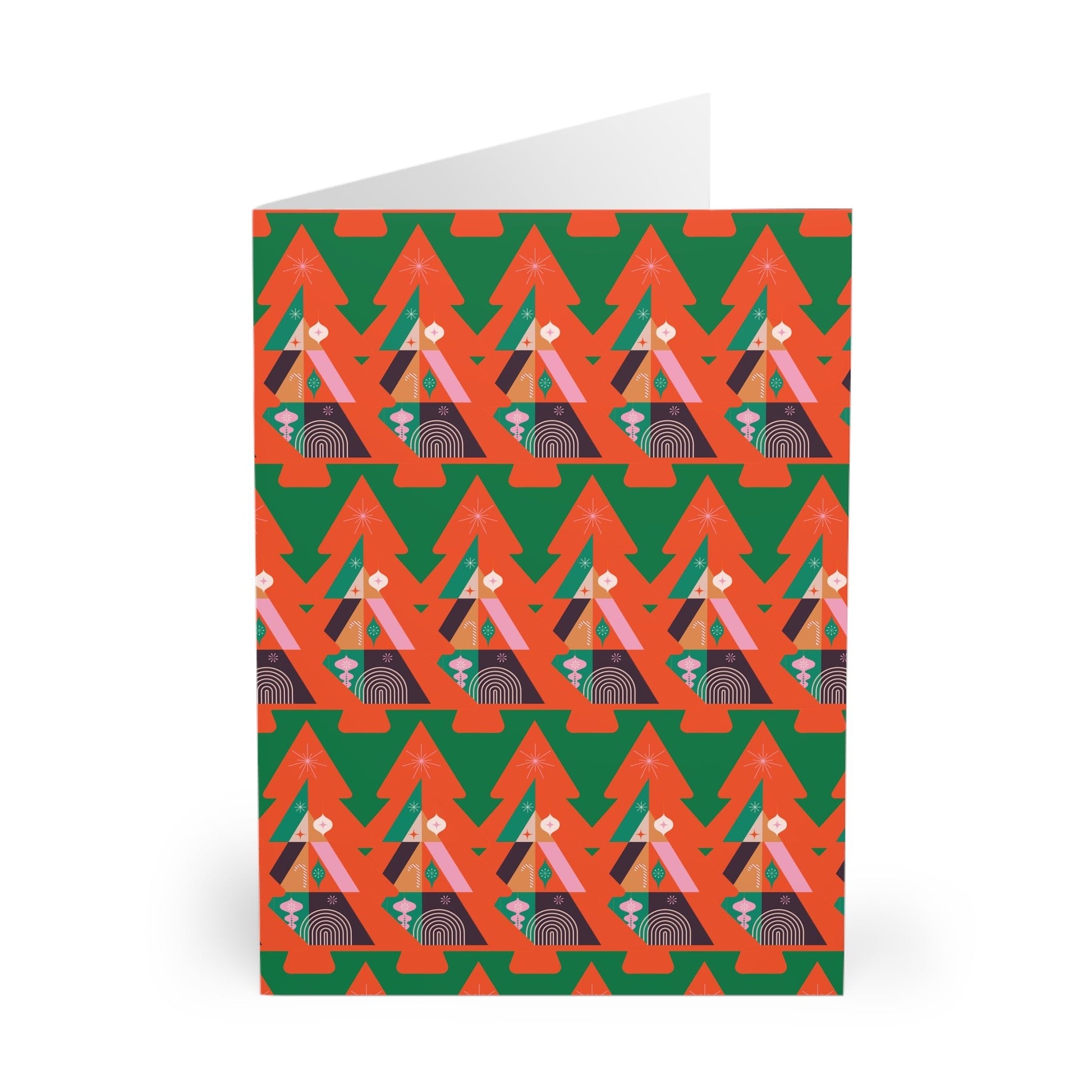 Pop Deco Colorful Christmas Tree Greeting Cards (5 Pack) - POP DECO