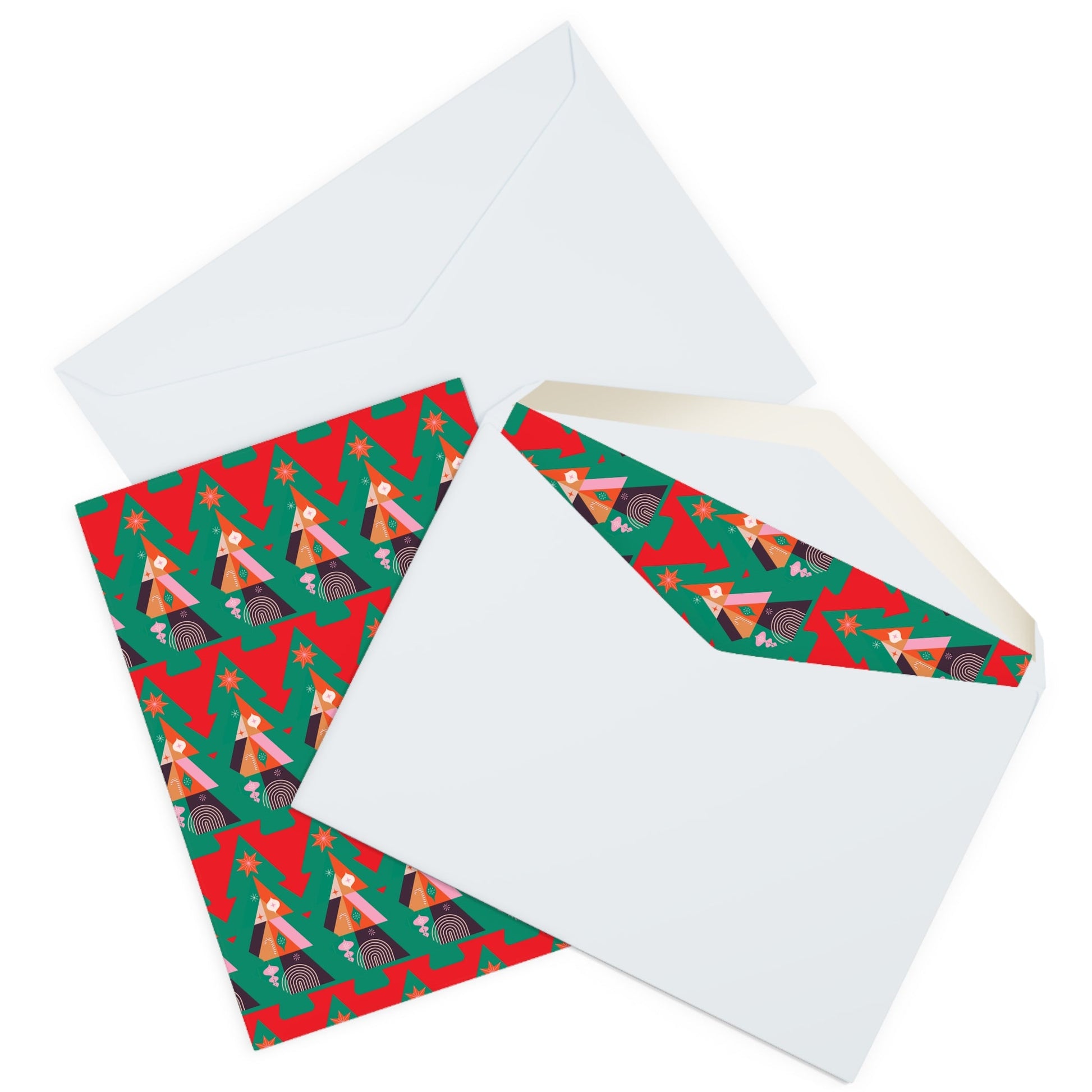 Pop Deco Colorful Christmas Tree Greeting Cards (5 Pack) - POP DECO