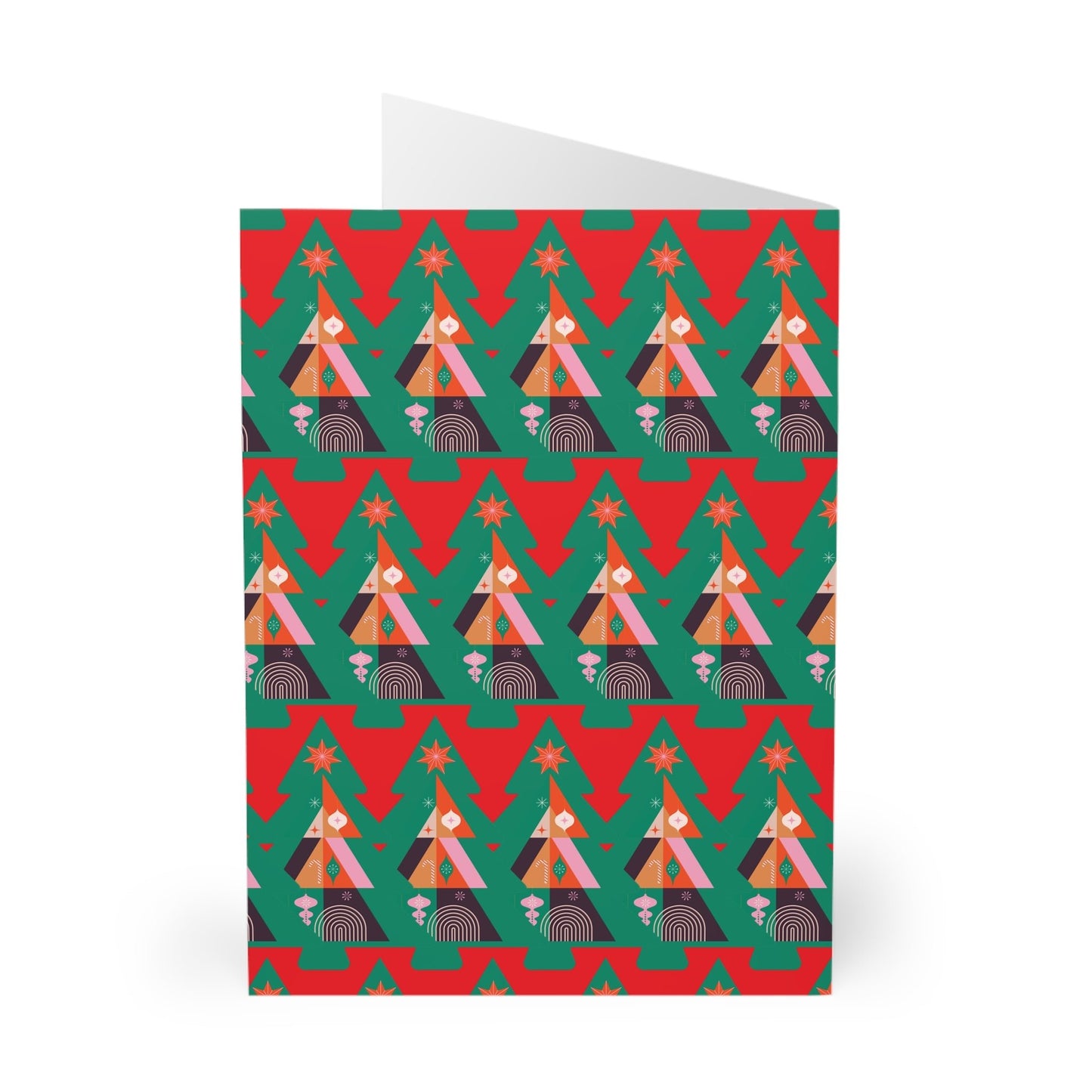 Pop Deco Colorful Christmas Tree Greeting Cards (5 Pack) - POP DECO