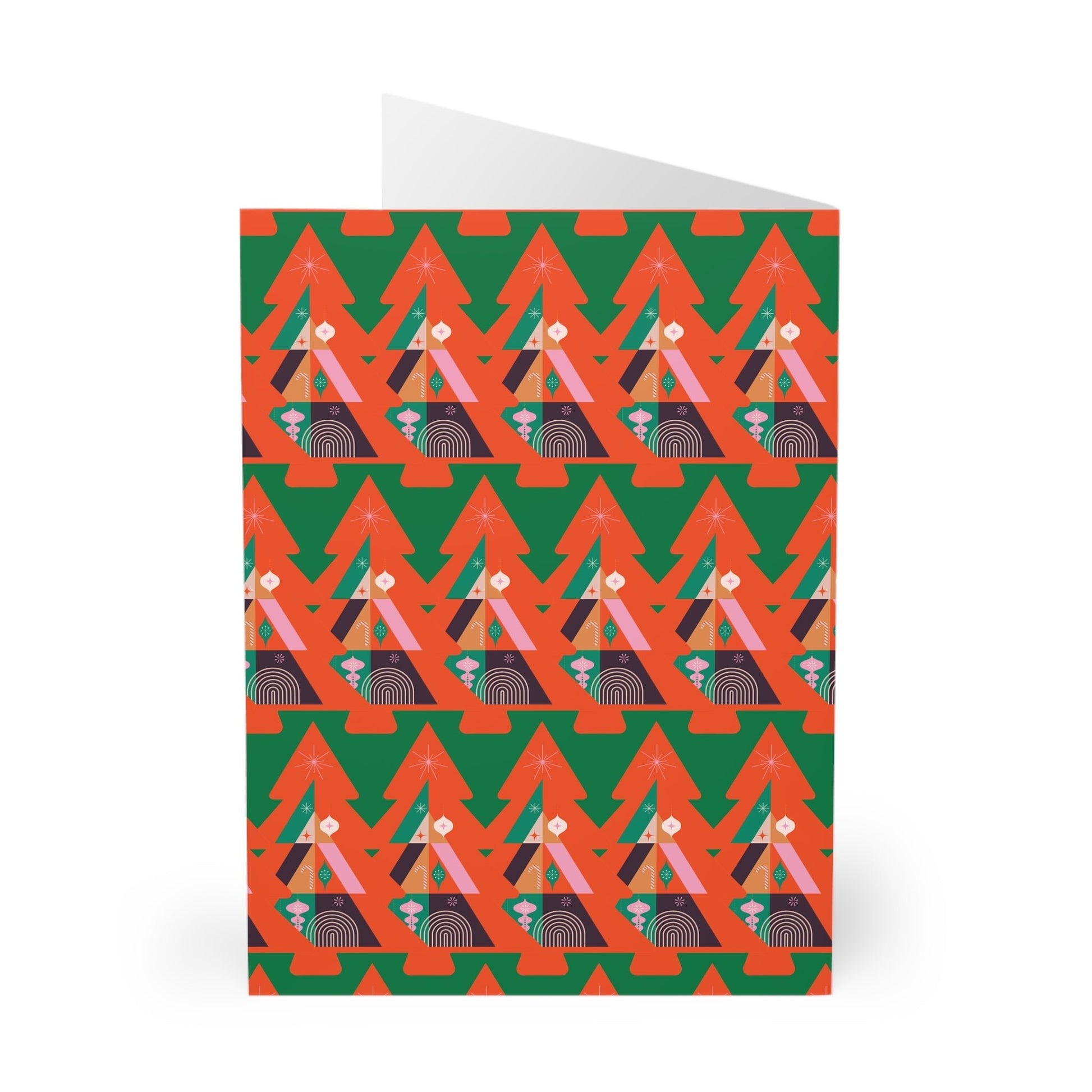 Pop Deco Colorful Christmas Tree Greeting Cards (5 Pack) - POP DECO