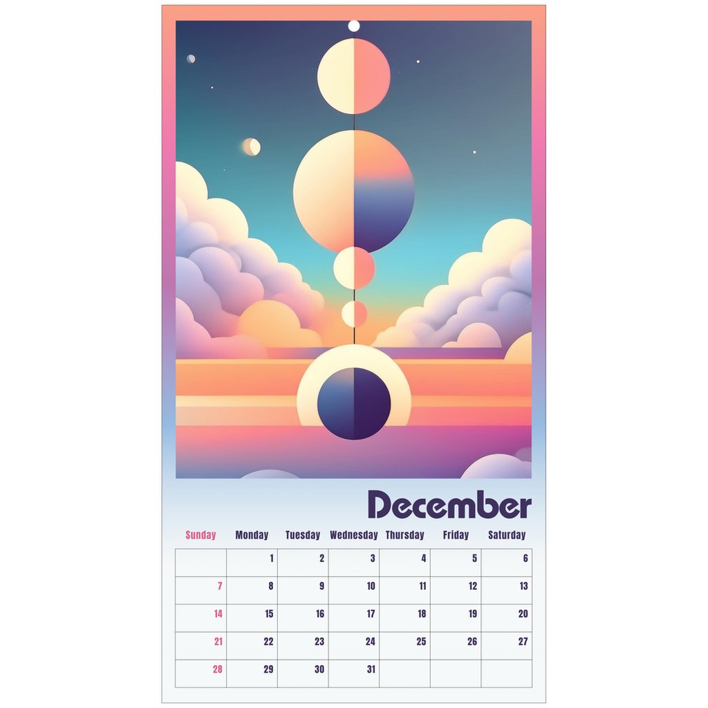 Pop Deco Pastel Cosmos 2025 Wall Calendar - POP DECO