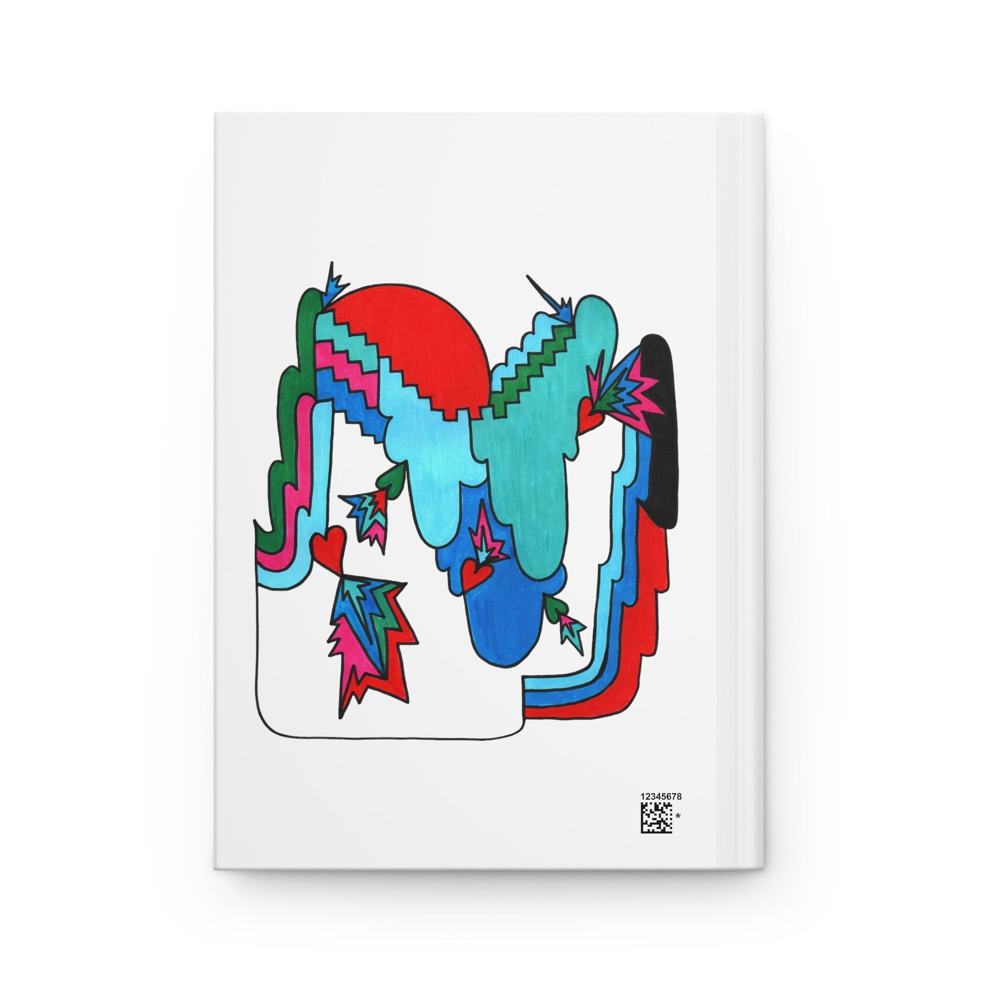 Pop Decoscape Colorful Abstract Drawing Hardcover Journal - POP DECO