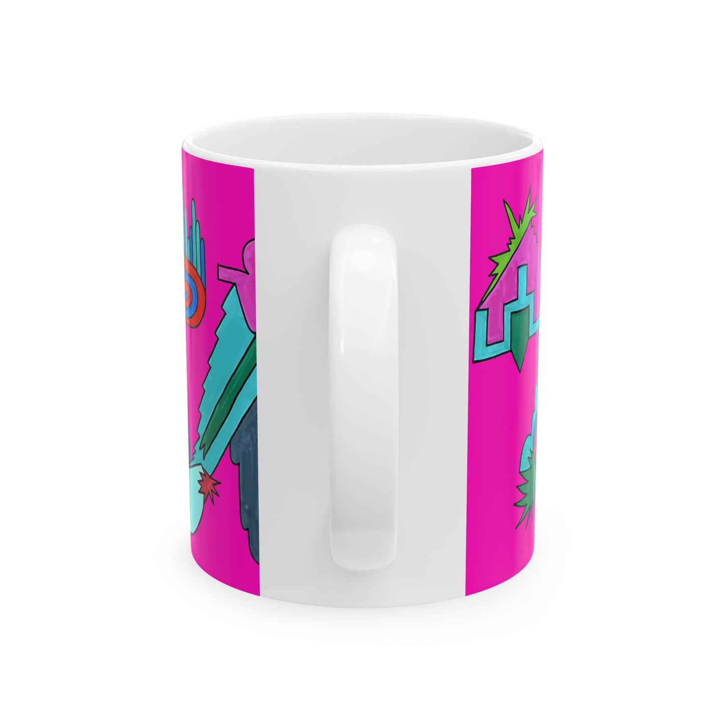 Pop Decoscape Dopamine Deco Coffee Mug | Abstract Art Deco Colorful Ceramic Mug (11oz, 15oz) - POP DECO