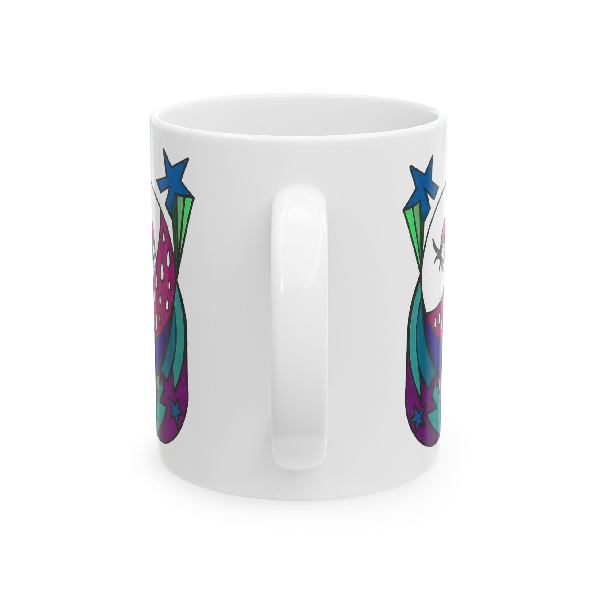 Pop Decoscape Lunar Eye Coffee Mug | Abstract Art Colorful Ceramic Mug (11oz, 15oz) - POP DECO