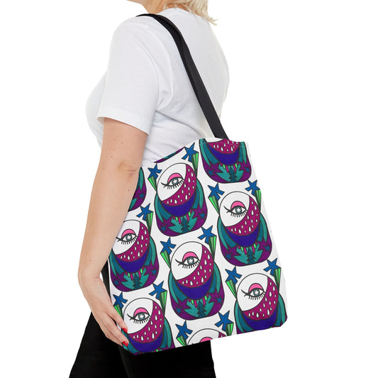 Pop Decoscape Lunar Eye Tote Bag | Dopamine Deco Wild Colorful Totes - POP DECO