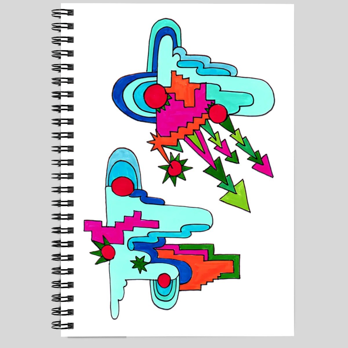 Pop Decoscape Spiral Notebook - POP DECO